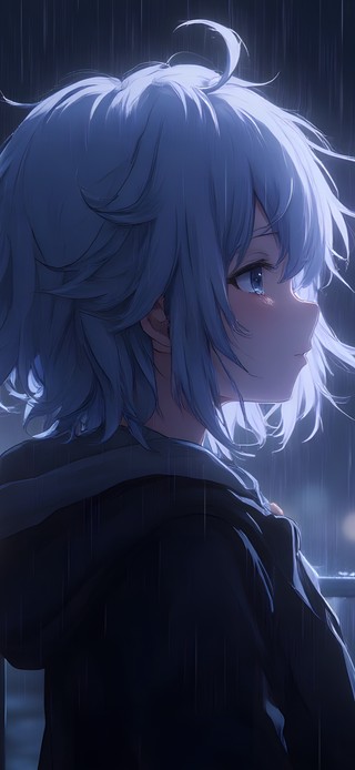 雨天城市女孩