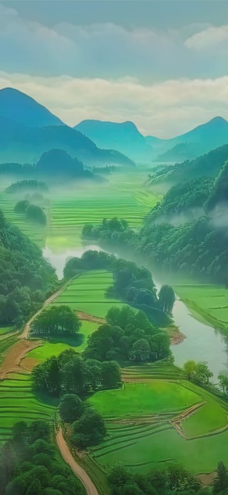 云雾山景