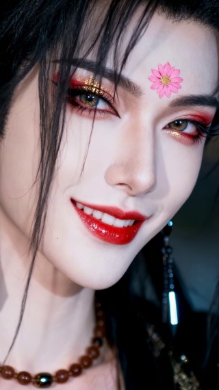 古风花钿红妆美人