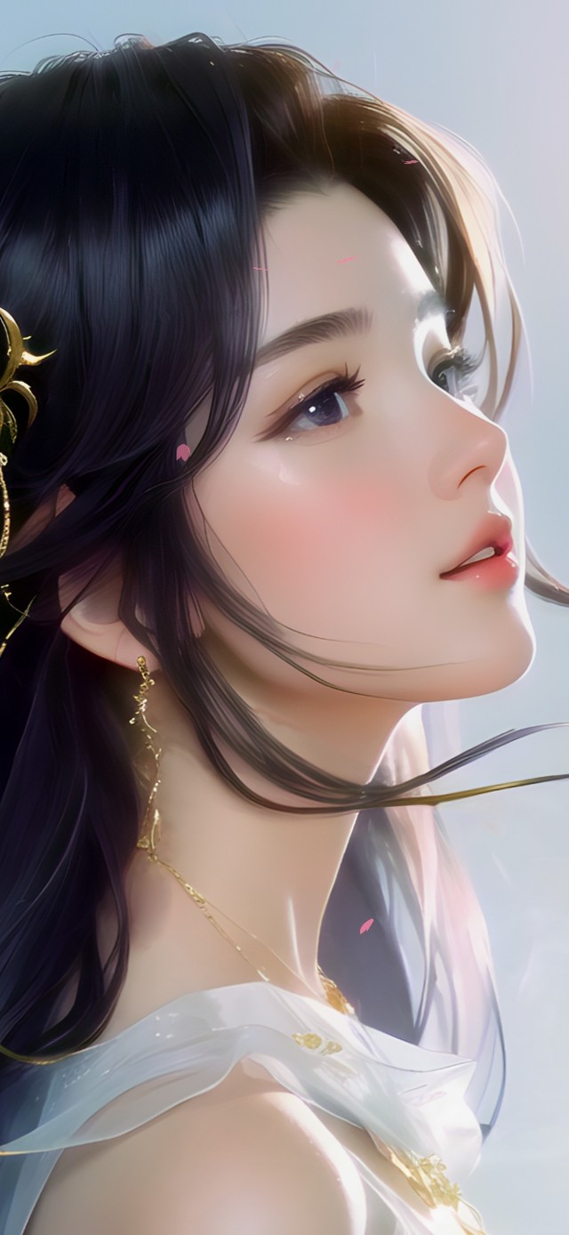 清纯桃花古风少女