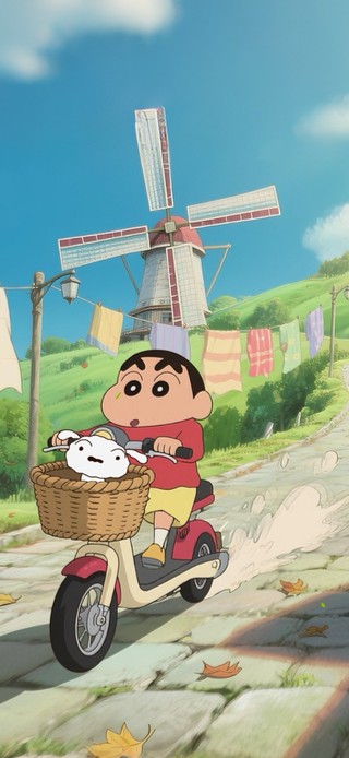 小新带着小白去兜风