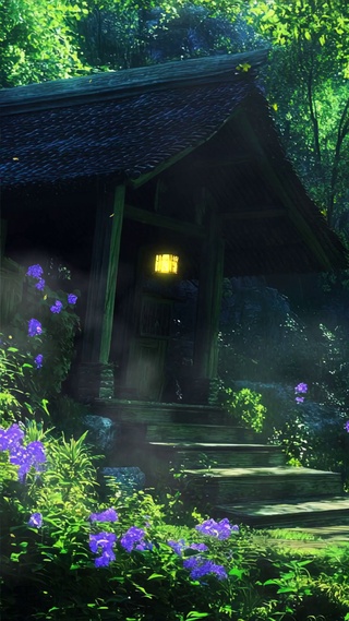 护眼森林绿景树木河流