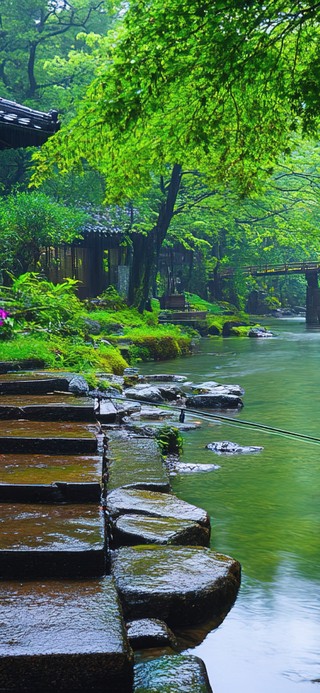 溪流小屋钓点