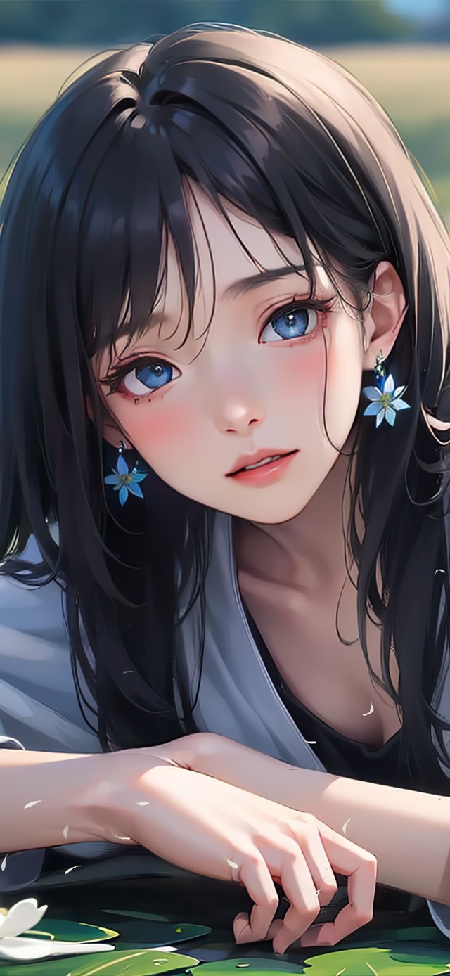 小清新长发可爱少女