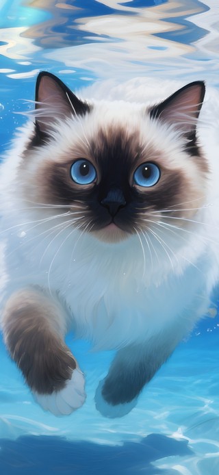 水下猫咪