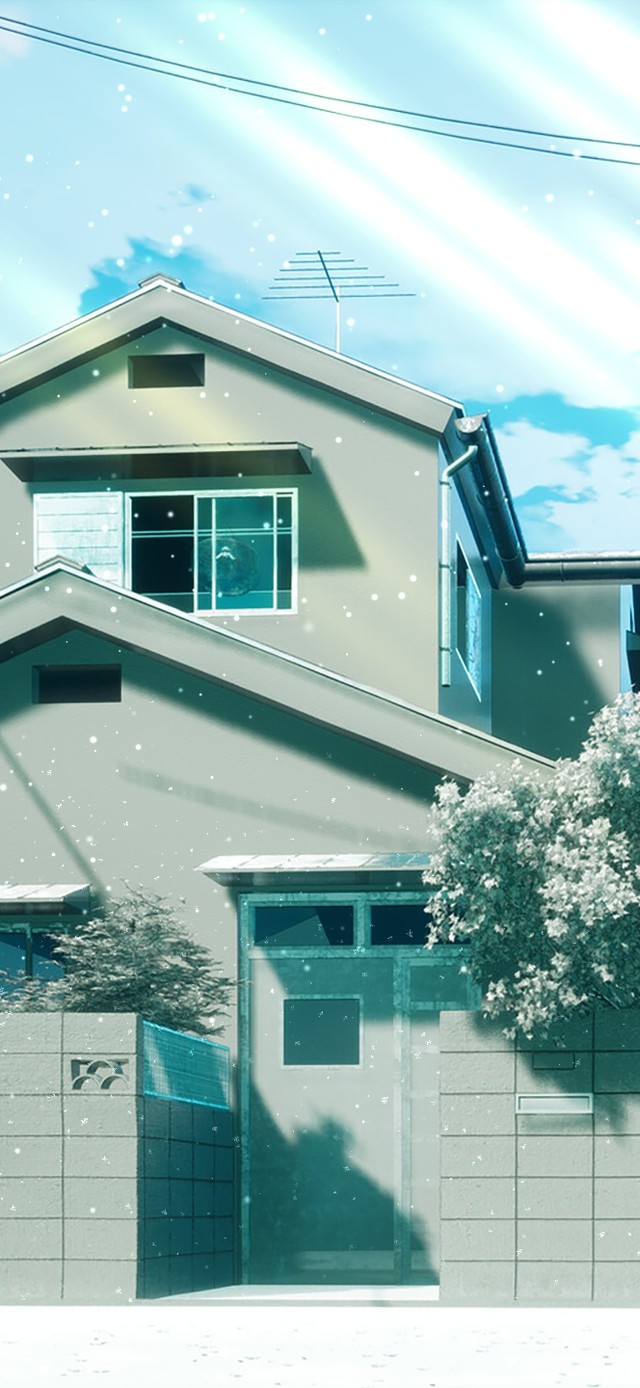 唯美治愈雪景（带真实时间）