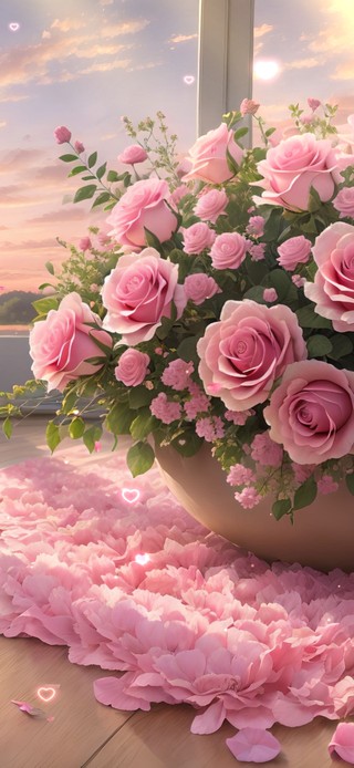 粉色浪漫玫瑰