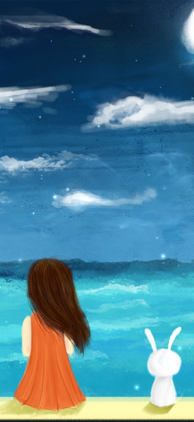 4K 窗边的女孩与猫咪