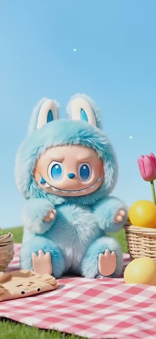 一起野餐labubu