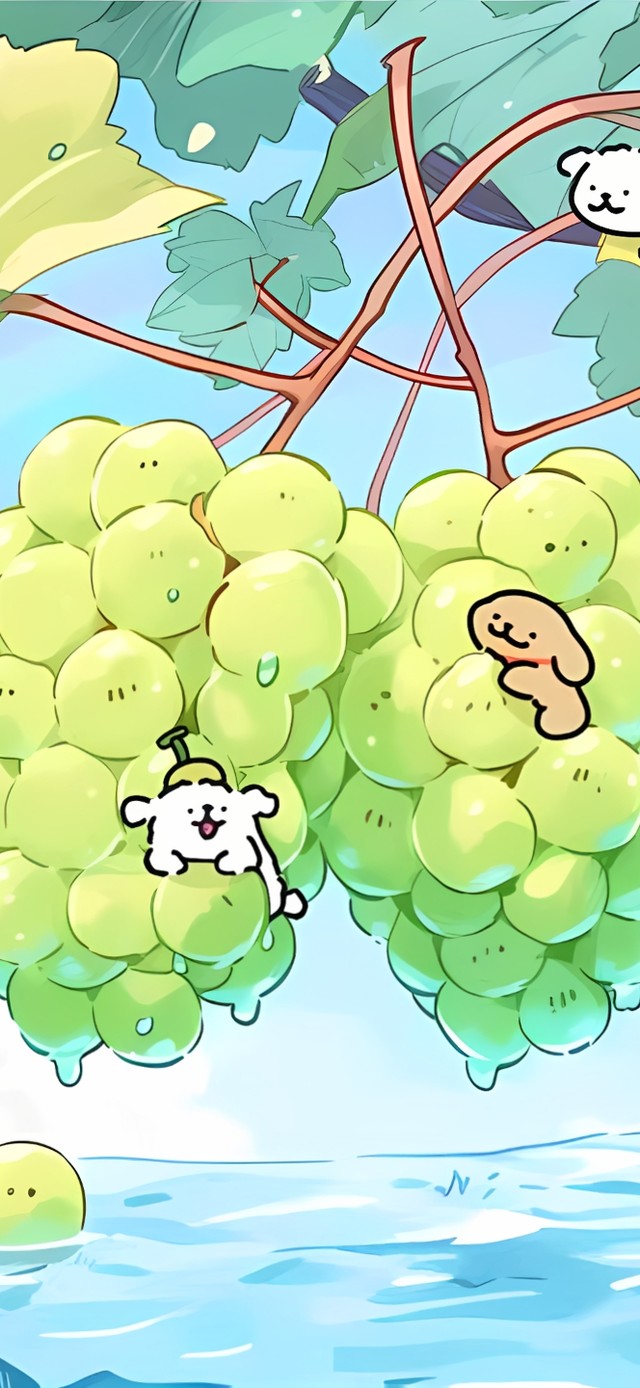 小可爱摘葡萄（绿色版）