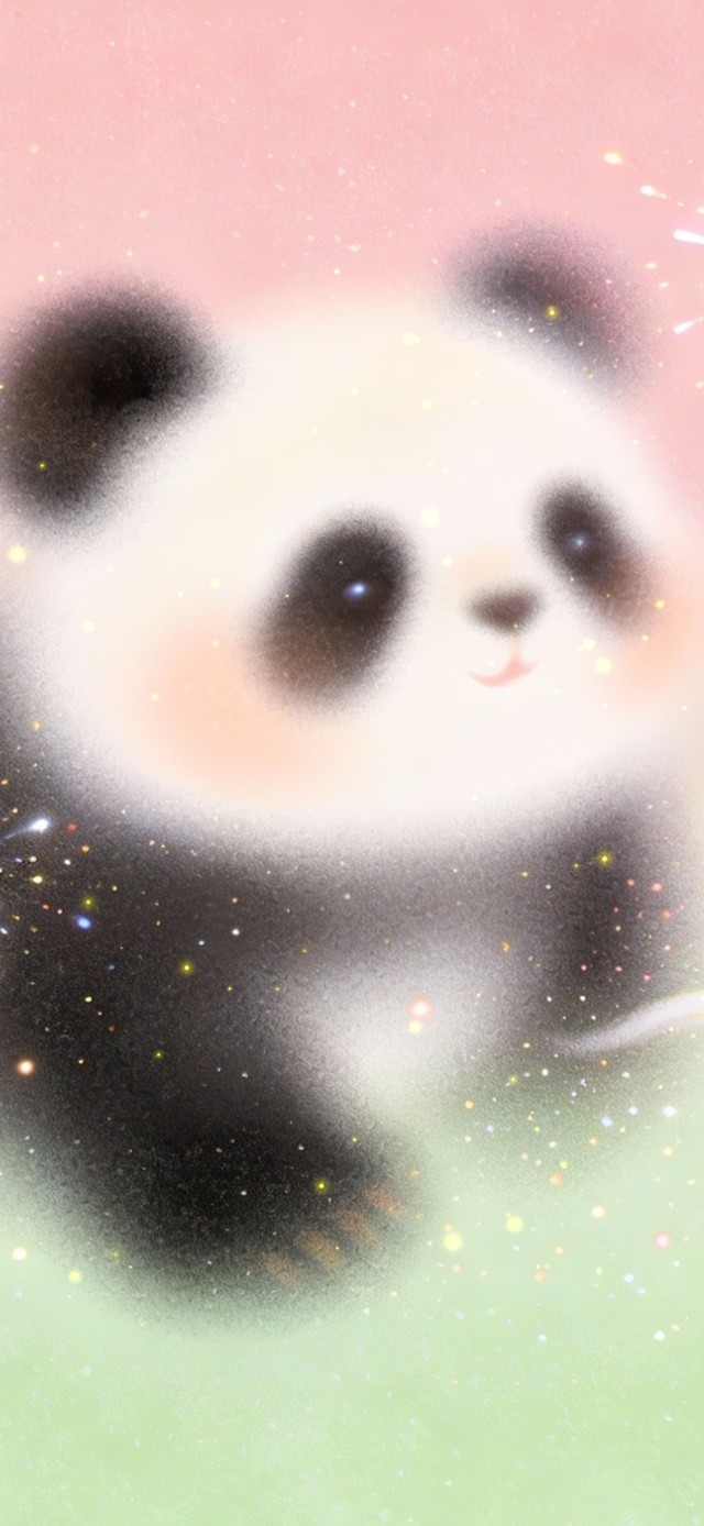 可爱磨砂质感熊猫