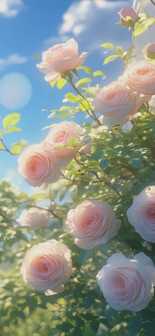 护眼花景
