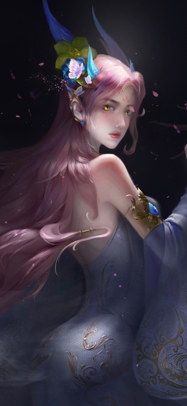 4K唯美古风桃花女神