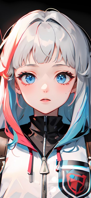 可爱赛博汽车少女