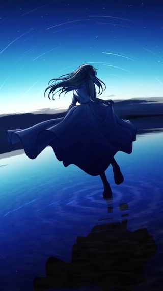 水中的少女