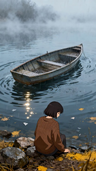 河边少女心事