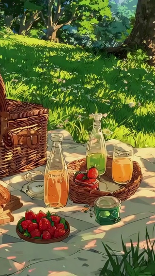 森林里的春日野餐时光