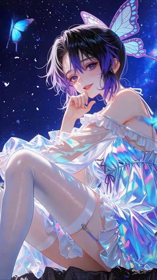 星空白丝美女蝴蝶忍