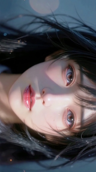 清透少女凝眸