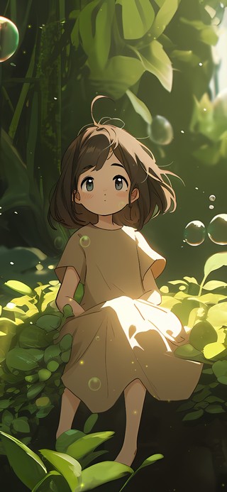 护眼泡泡女孩