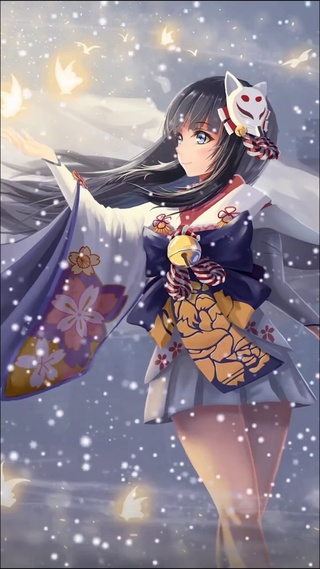 古风女孩&雪景