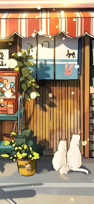 夏日温馨街边小店