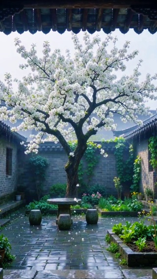 梨花带雨
