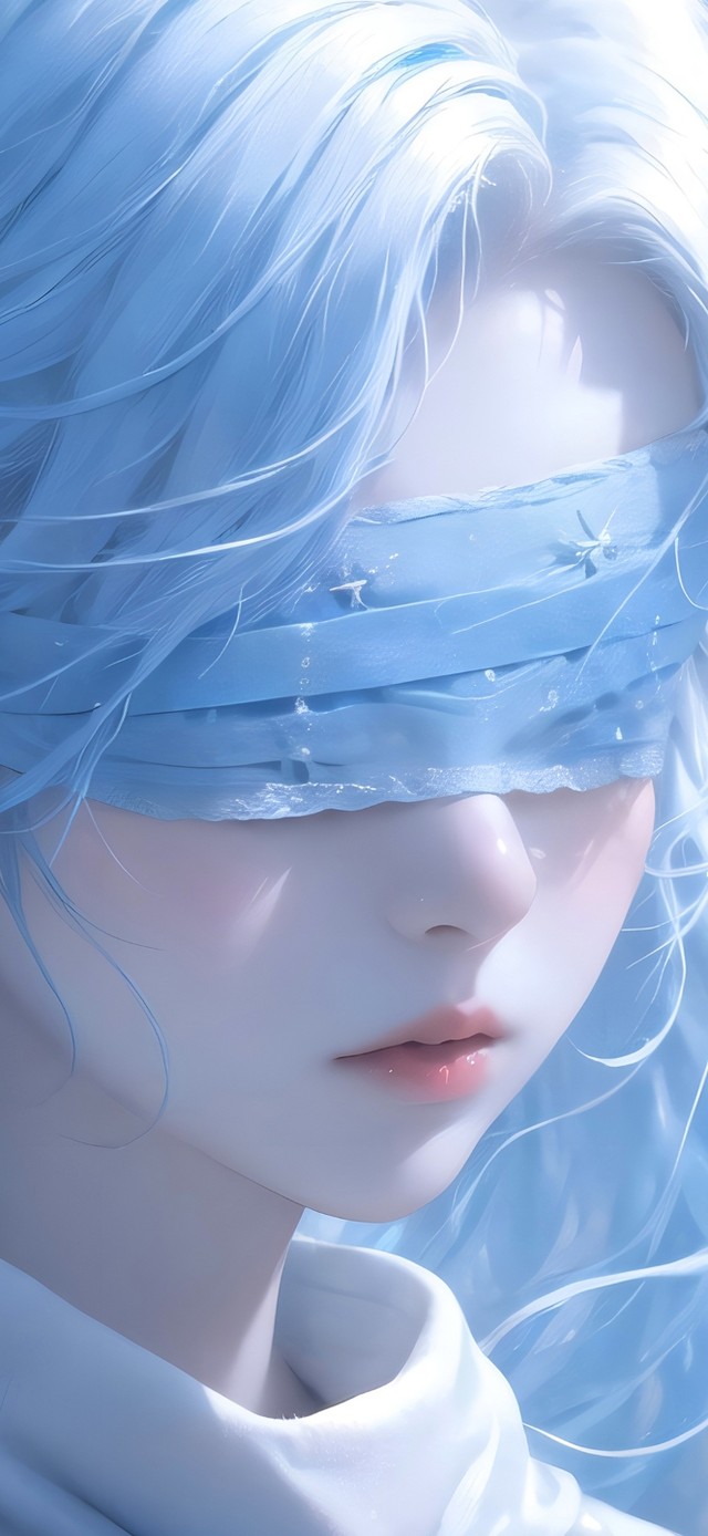 唯美蒙眼仙剑女孩