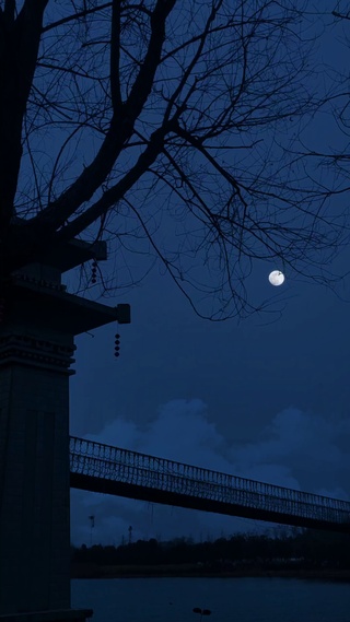 夜晚的月亮