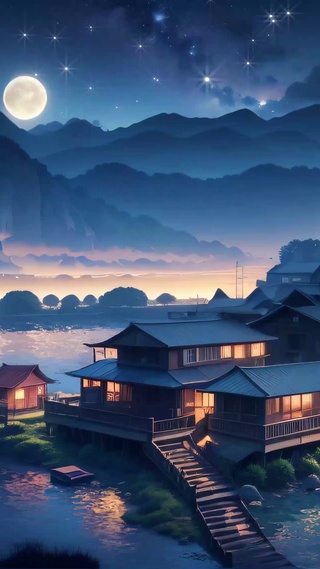 古镇夜景