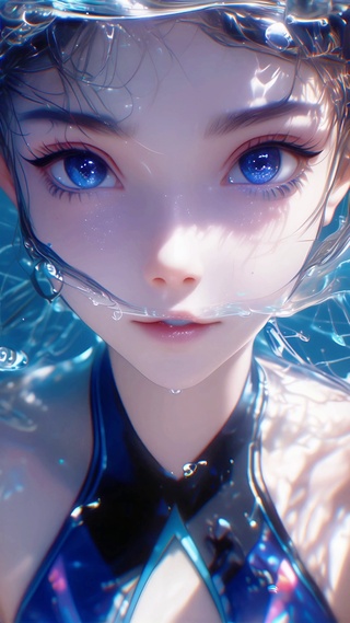 星瞳少女 柔水海蓝