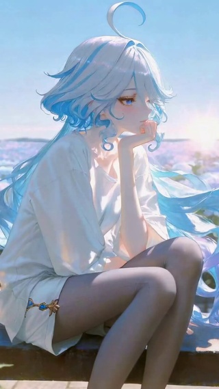 花田蓝发少女芙宁娜