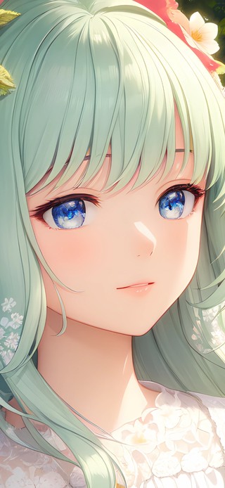 4k长发大眼美女 AI绘画