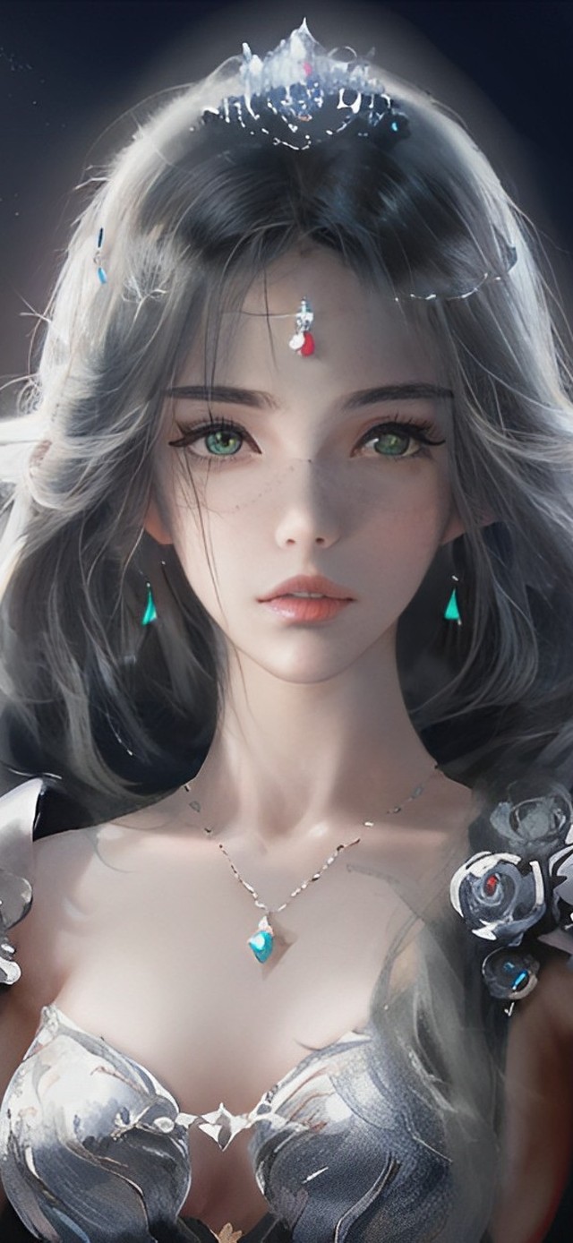 原创插画清纯美女