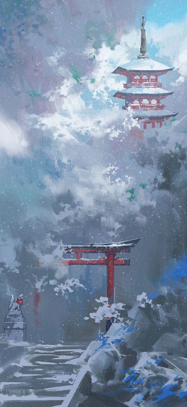 snowing