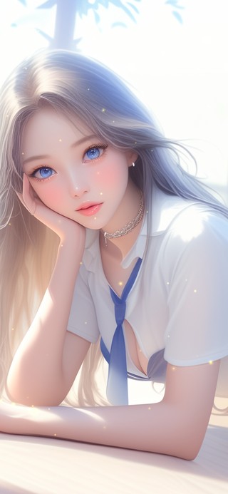 笑容如春风拂面，温暖而迷人