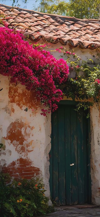 护眼花景