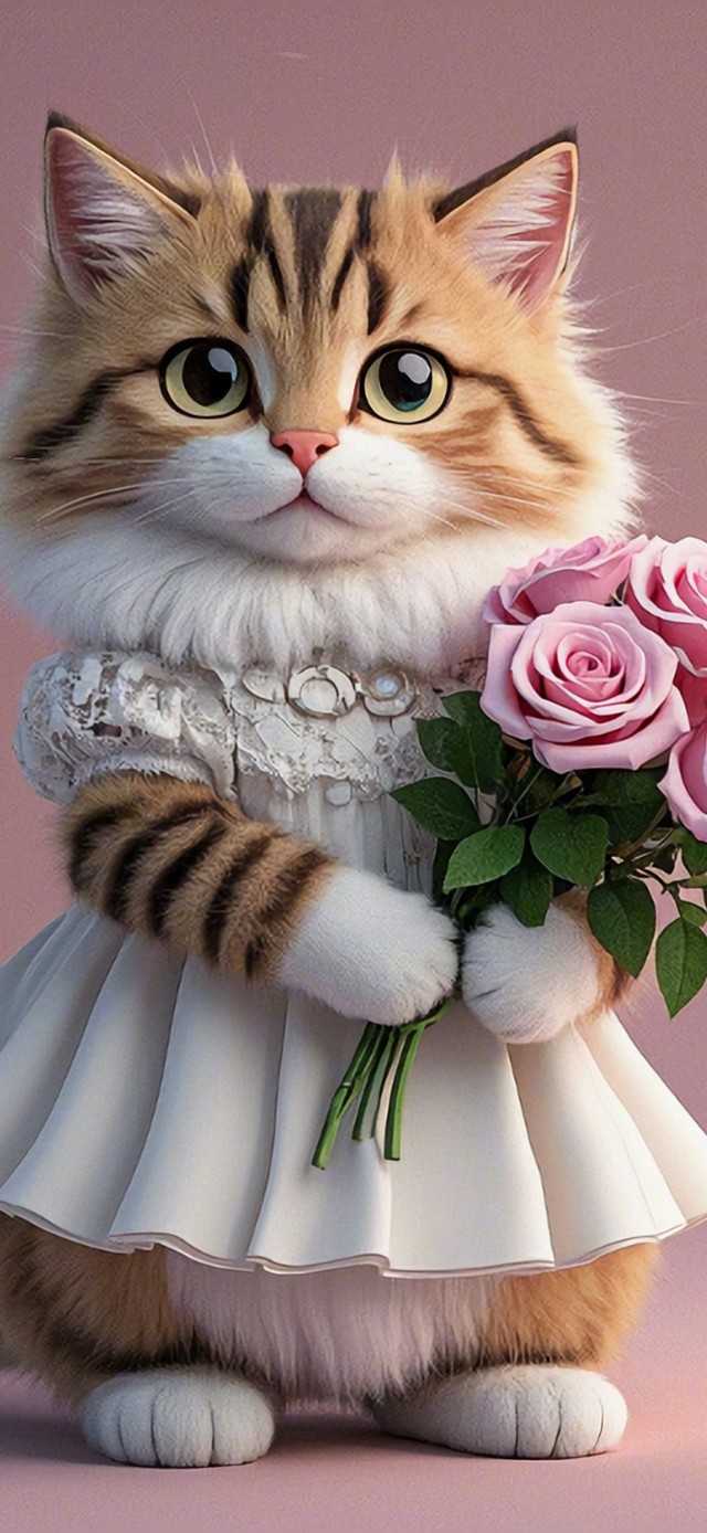花漾壁纸|一路生花猫咪