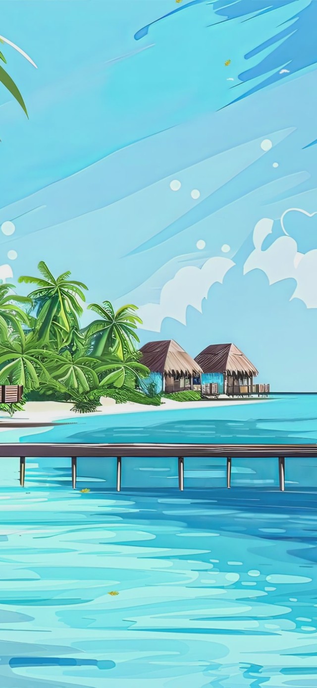 海边插画
