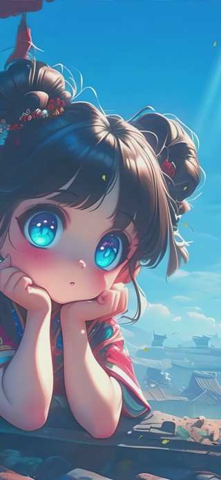 可爱动漫小女孩