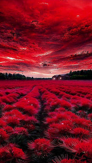 凄美的花海