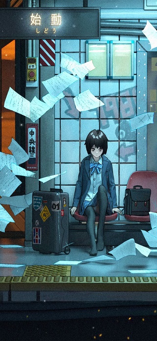 地铁站口的少女（2K带时间）
