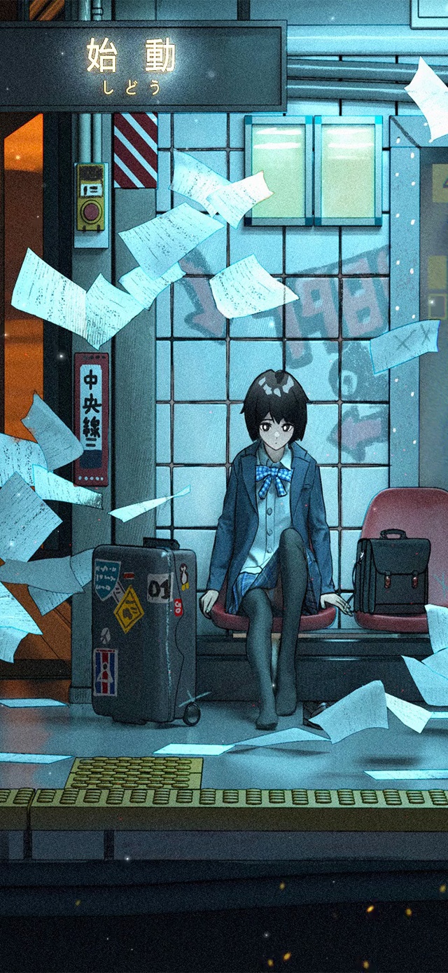 地铁站口的少女（2K带时间）
