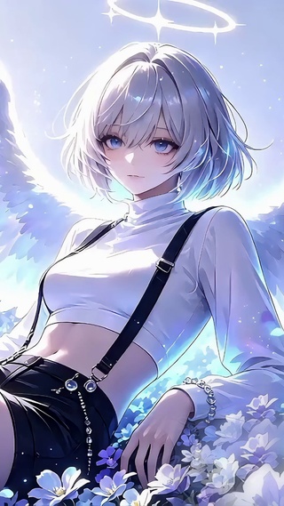 唯美羽翼少女4K壁纸