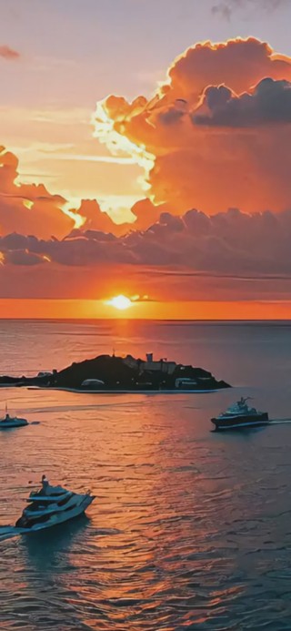 海边晚霞