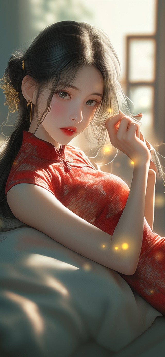 指上留香，引得春水也来与她并流