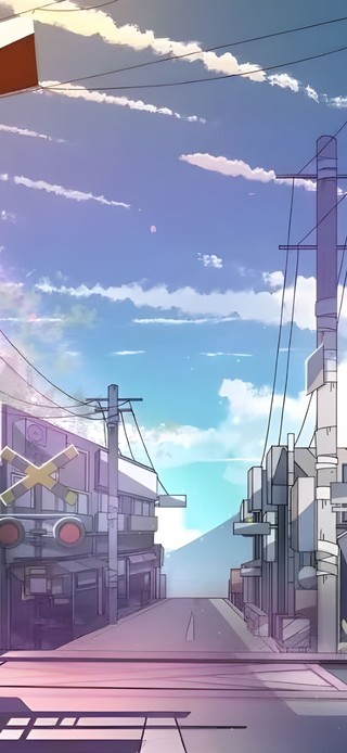 唯美治愈日式城市街道