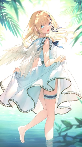 水中的天使·緑滴る