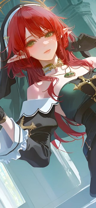 夏空-修女制服美女