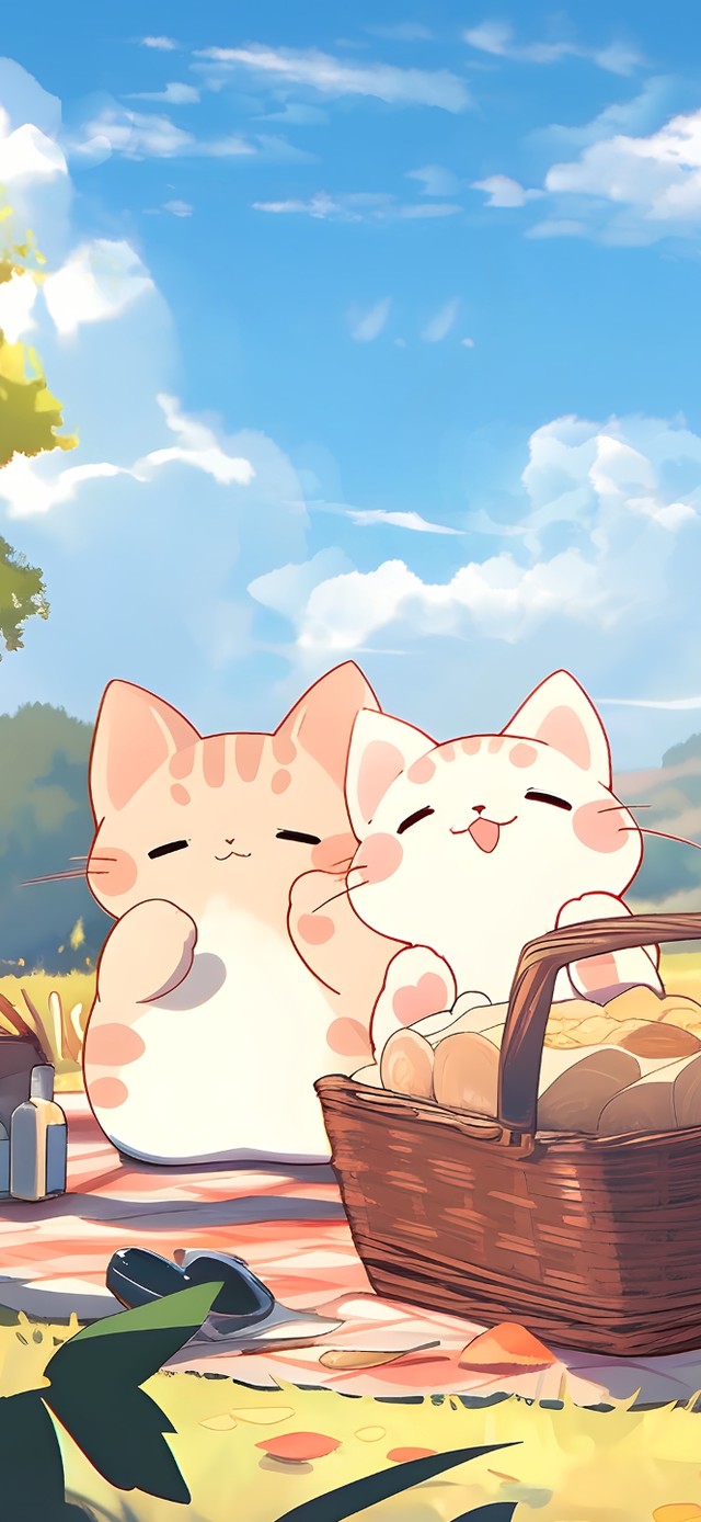 秋天露营猫咪